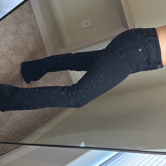 BP brand black jeans with studs preowned size 26 - Picture 11 of 12